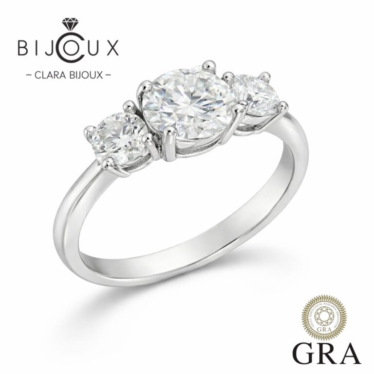 годежен пръстен с мойсанити 1.6ct Clara Bijoux