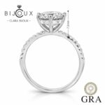 изискан годежен пръстен с мойсанит 3.0ct Clara Bijoux