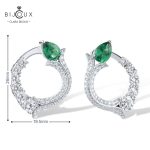 Елегантни дамски обеци със зелен шпинел – Clara Bijoux