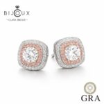 елегантни сребърни обеци с мойсанити Clara Bijoux EAZ407