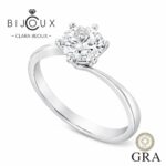 сребърен годежен пръстен с мойсанит Clara Bijoux