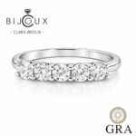 нежен сребърен пръстен с мойсанит Clara Bijoux