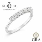 луксозен сребърен пръстен с мойсанит Clara Bijoux