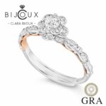 бутиков пръстен с мойсанит 0.3ct Clara Bijoux