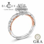 сребърен пръстен с мойсанит 0.3ct Clara Bijoux