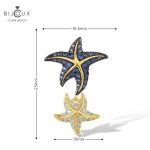Сребърно колие „Морска звезда“ със син шпинел | Clara Bijoux
