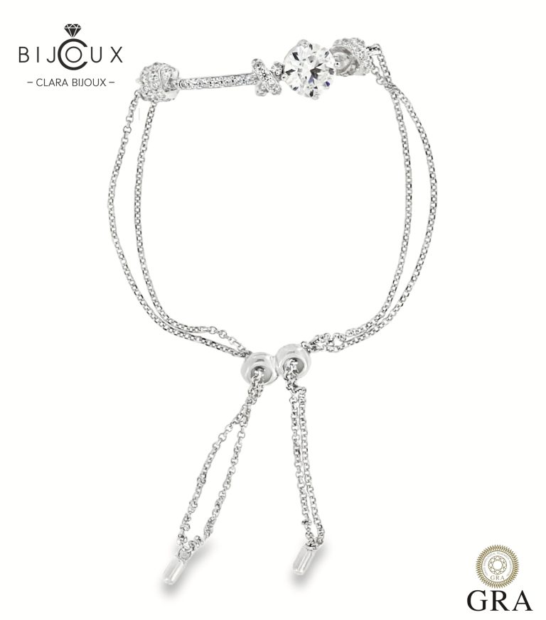 Сребърна гривна с мойсанит 2.0ct Clara Bijoux SAZ802 – GRA сертификат