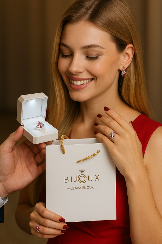 Сребърни обеци за подарък - Clara Bijoux