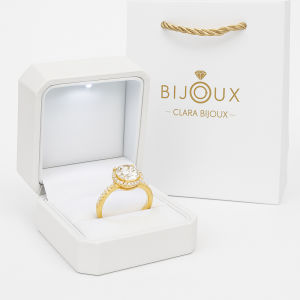 сребърен пръстен Clara Bijoux с подаръчна кутия и торбичка