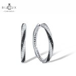 Луксозни кръгли обеци със шпинели и CZ камъни – Clara Bijoux
