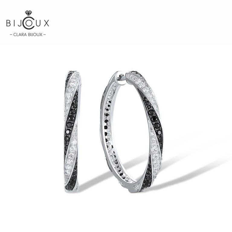Луксозни кръгли обеци със шпинели и CZ камъни – Clara Bijoux