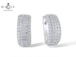 Clara Bijoux класически обеци със сребро 925 и родиево покритие – PE398