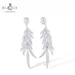 Луксозни обеци със сребро 925 и родиево покритие – Clara Bijoux