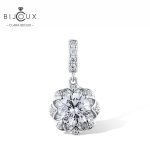 сребърна висулка с бял циркон Clara Bijoux – изглед отпред