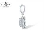 сребърна висулка с бял циркон Clara Bijoux – страничен изглед