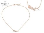 Сребърно колие с бял CZ Clara Bijoux