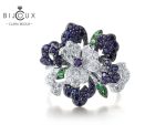Елегантен пръстен със син сапфир и зелен шпинел Clara Bijoux