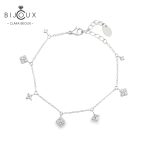 Гривна от родирано сребро 925 с детелинки Clara Bijoux