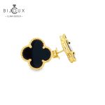 Сребърни обеци с черен ахат Clara Bijoux