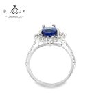 Бутиков сребърен пръстен с тъмносин камък Clara Bijoux – луксозен дизайн