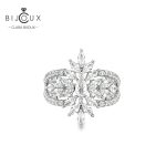 Сребърен пръстен с бели камъни Clara Bijoux – модел Ледено сияние