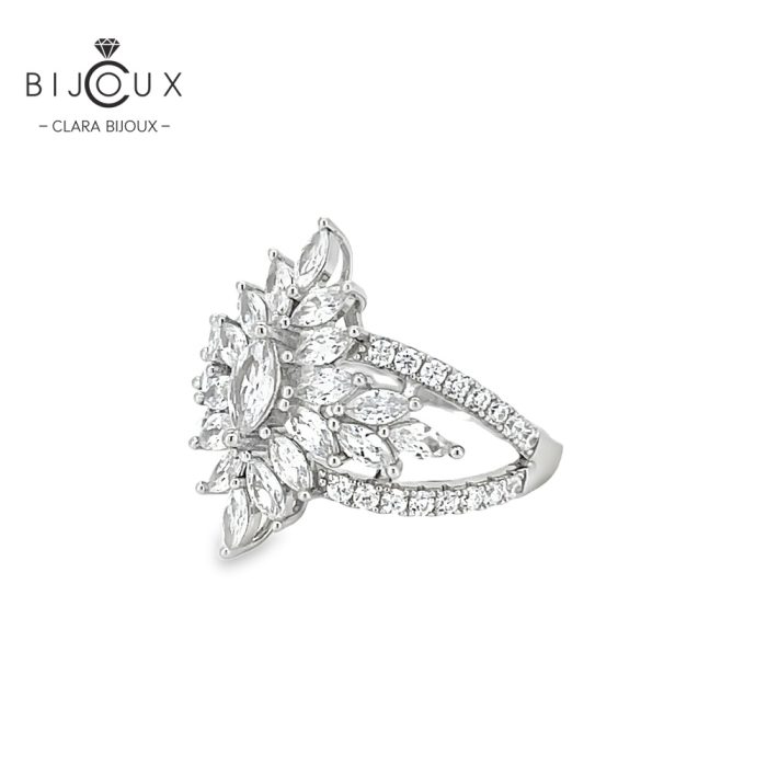 Бутиков пръстен Ледено сияние Clara Bijoux – луксозно сребърно бижу