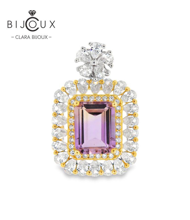 сребърна висулка с аметрин Clara Bijoux