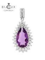 Луксозна висулка с естествен Аметист Clara Bijoux