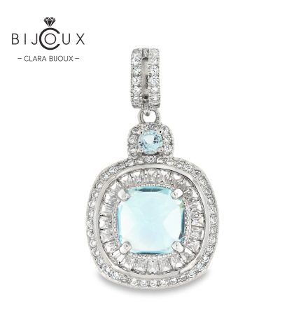 Бутикова висулка с естествен Sky Blue Topaz Clara Bijoux