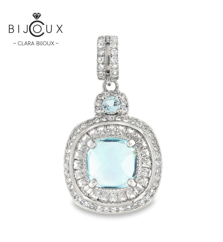 Бутикова висулка с естествен Sky Blue Topaz Clara Bijoux