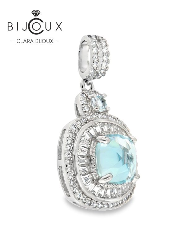 Луксозна висулка Clara Bijoux с родиево покритие и LED опаковка