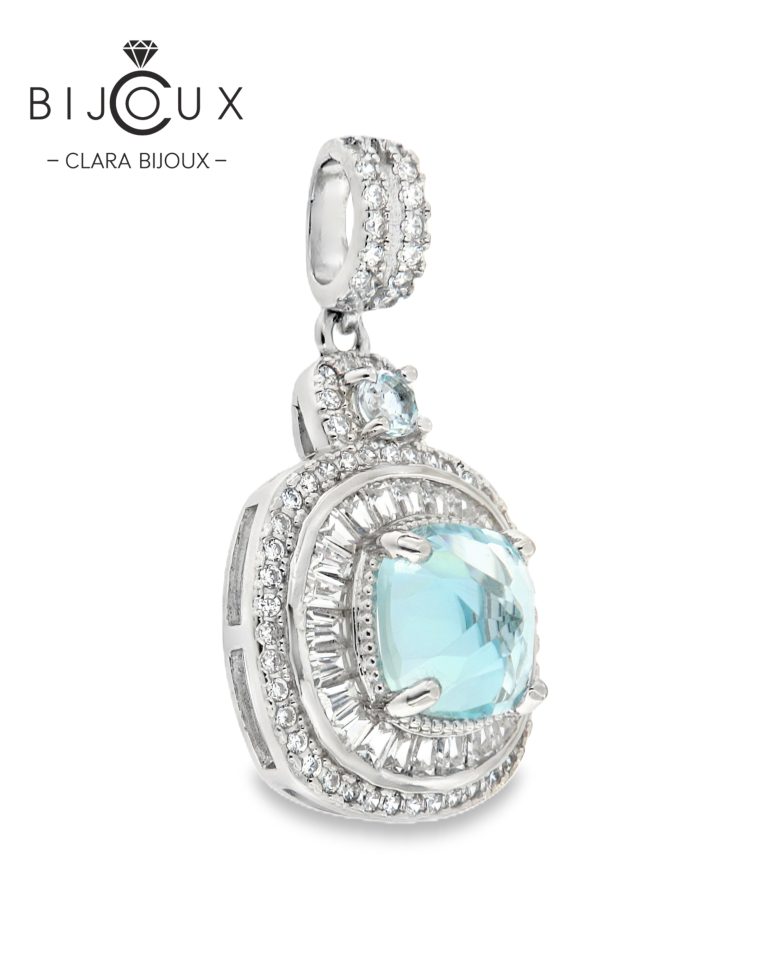 Луксозна висулка Clara Bijoux с родиево покритие и LED опаковка