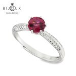 Елегантен сребърен пръстен с естествен Пироп Clara Bijoux