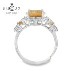 Елегантен сребърен пръстен Clara Bijoux в луксозна LED кутия