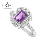 луксозен пръстен с аметист Clara Bijoux