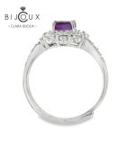 бутиков сребърен пръстен Clara Bijoux с родиево покритие