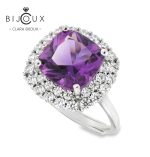 елегантен дамски пръстен с аметист Clara Bijoux