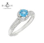 Луксозен пръстен Clara Bijoux със Swiss Blue Topaz