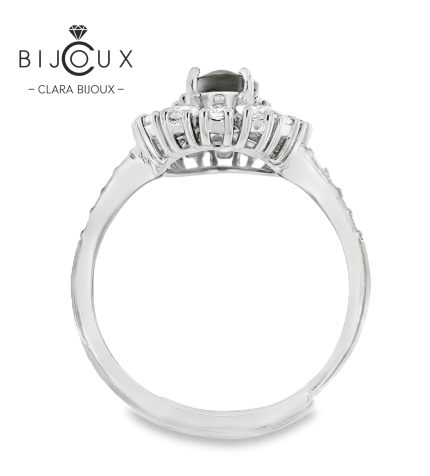 бутиков сребърен пръстен с естествен Диопсид Clara Bijoux