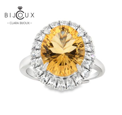бутиков дамски пръстен с цитрин 6.3ct Clara Bijoux