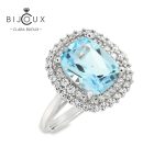 бутиков дамски пръстен от сребро 925 с топаз Clara Bijoux