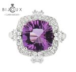 елегантен сребърен пръстен с аметист