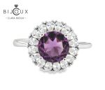 луксозен дамски пръстен с аметист