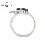 елегантен сребърен пръстен с родиево покритие