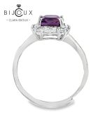 сребърен пръстен с родиево покритие