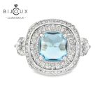 бутиков пръстен от сребро 925 с топаз