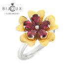 сребърен пръстен с пиропи Clara Bijoux