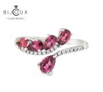 Луксозен сребърен пръстен с пиропи и CZ камъни – Clara Bijoux