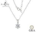 Елегантно сребърно колие Clara Bijoux с мойсанит