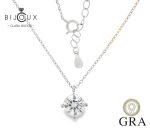 Елегантно сребърно колие Clara Bijoux с мойсанит 2ct